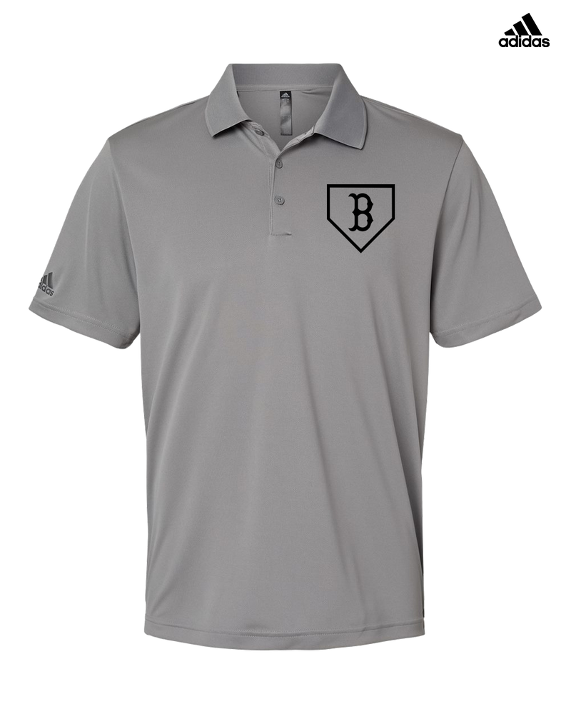 Burnsville HS Baseball Plate Logo - Adidas Men's Performance Polo