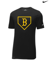 Burnsville HS Baseball Plate Logo - Nike Cotton Poly Dri-Fit