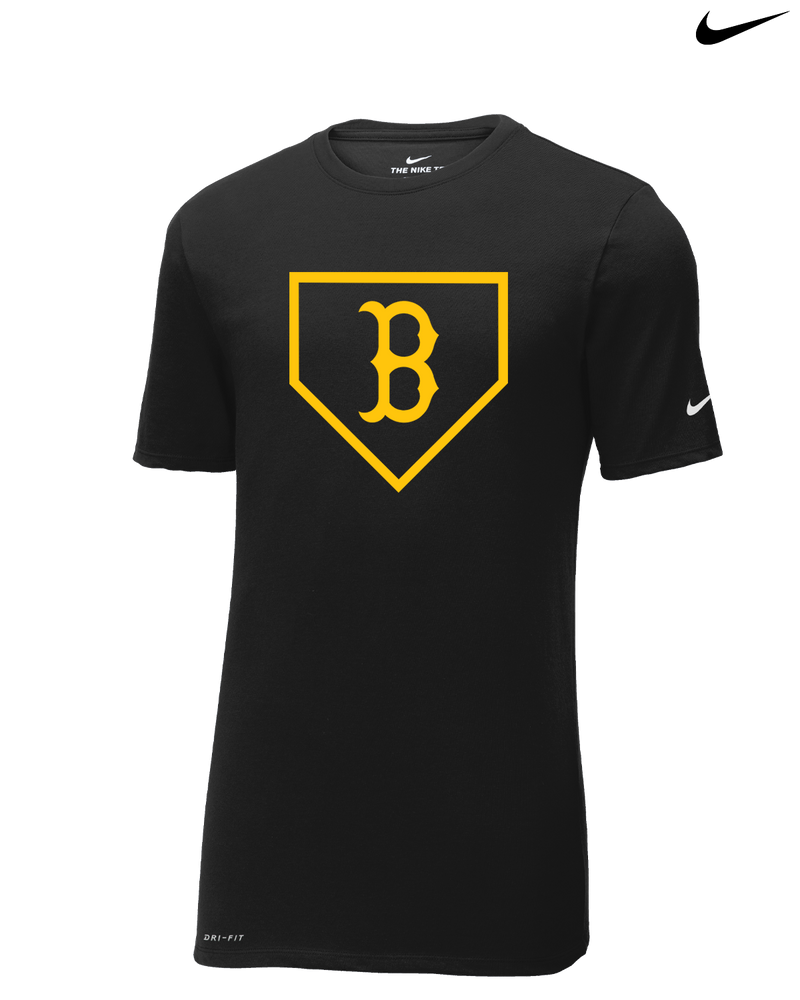 Burnsville HS Baseball Plate Logo - Nike Cotton Poly Dri-Fit