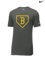 Burnsville HS Baseball Plate Logo - Nike Cotton Poly Dri-Fit