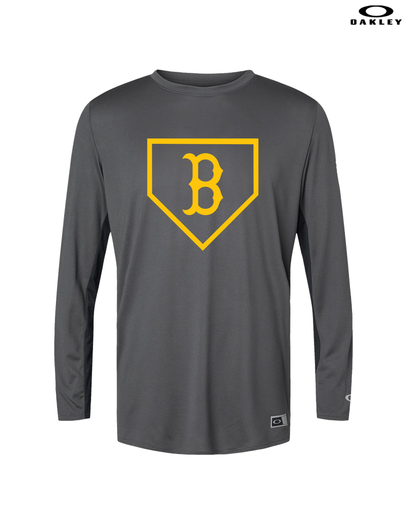 Burnsville HS Baseball Plate Logo - Oakley Hydrolix Long Sleeve