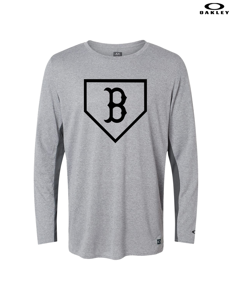 Burnsville HS Baseball Plate Logo - Oakley Hydrolix Long Sleeve