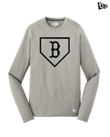 Burnsville HS Baseball Plate Logo - New Era Long Sleeve Crew