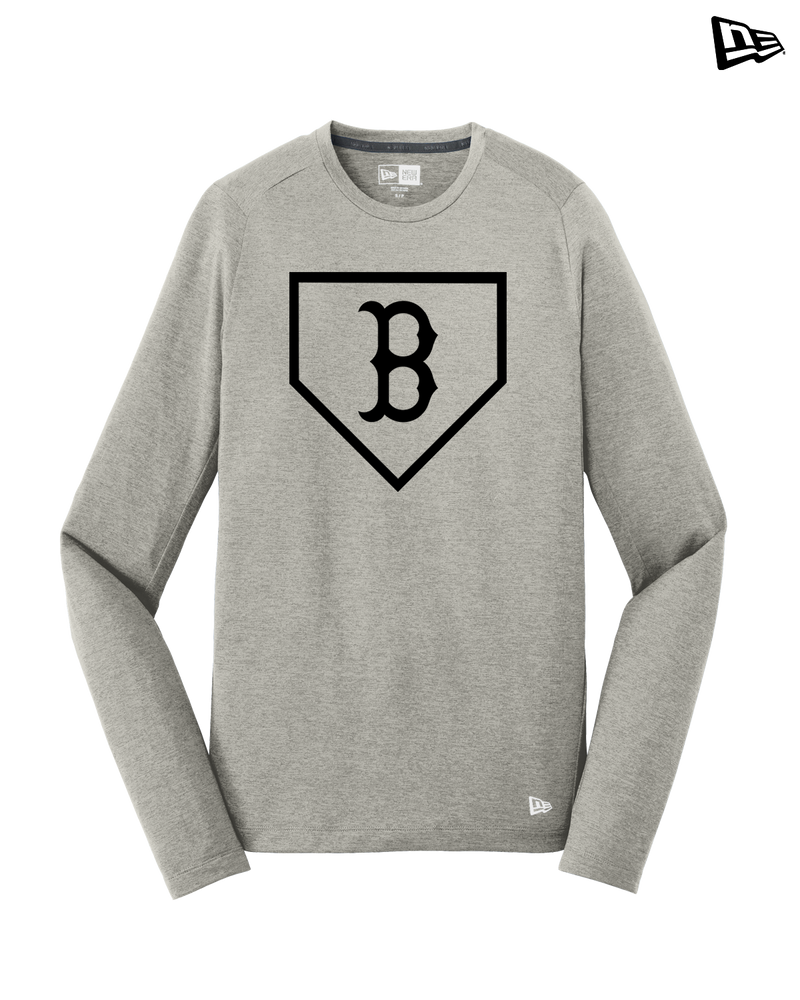 Burnsville HS Baseball Plate Logo - New Era Long Sleeve Crew