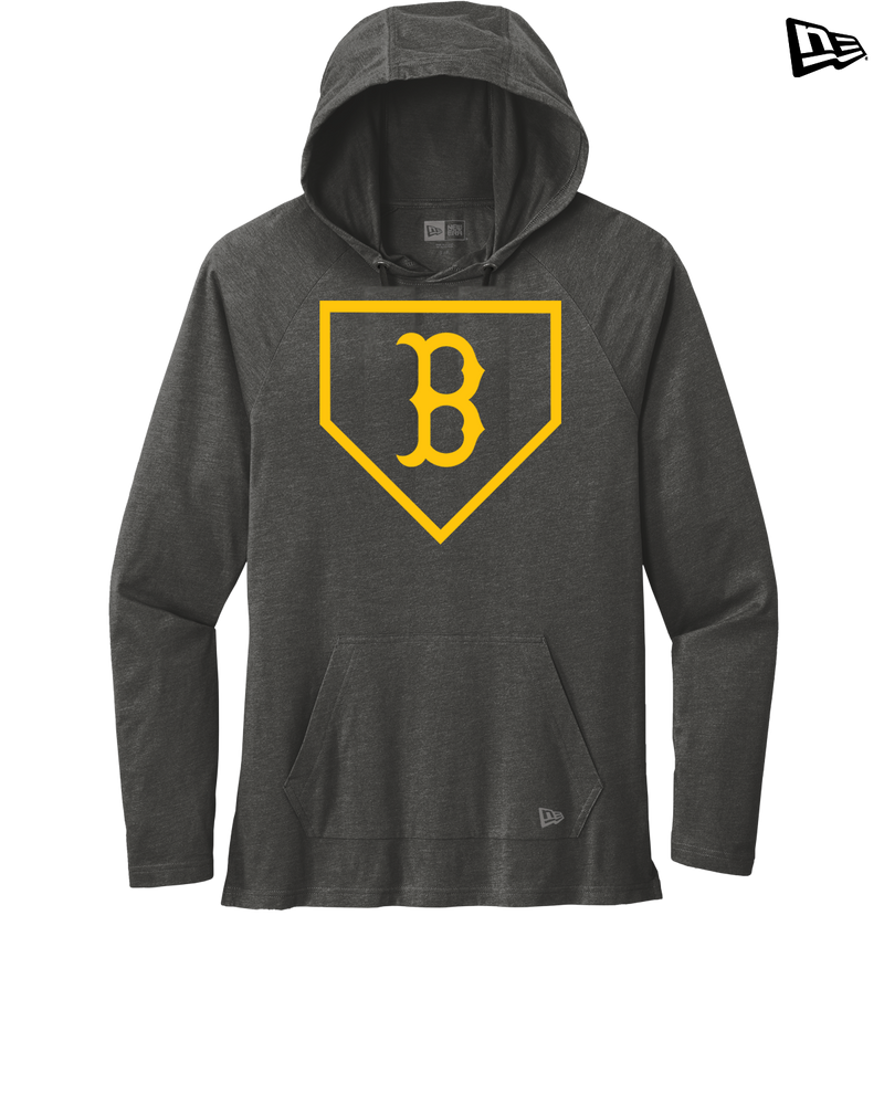 Burnsville HS Baseball Plate Logo - New Era Tri Blend Hoodie