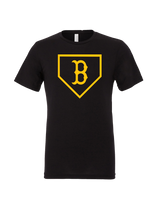 Burnsville HS Baseball Plate Logo - Mens Tri Blend Shirt