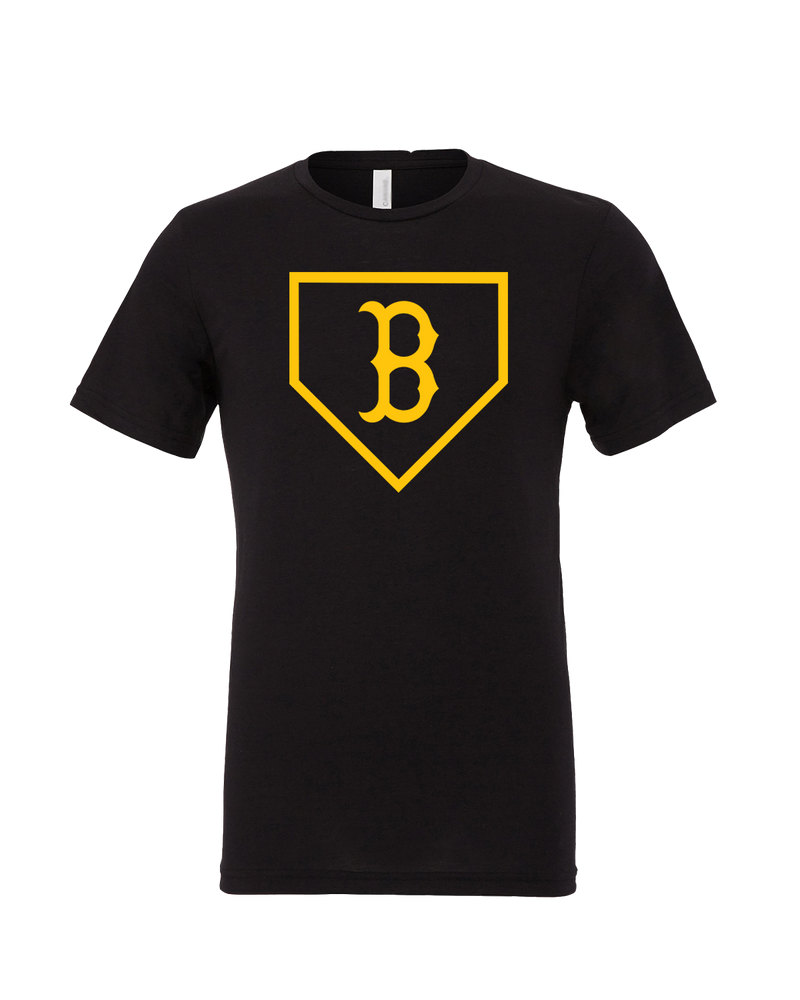 Burnsville HS Baseball Plate Logo - Mens Tri Blend Shirt