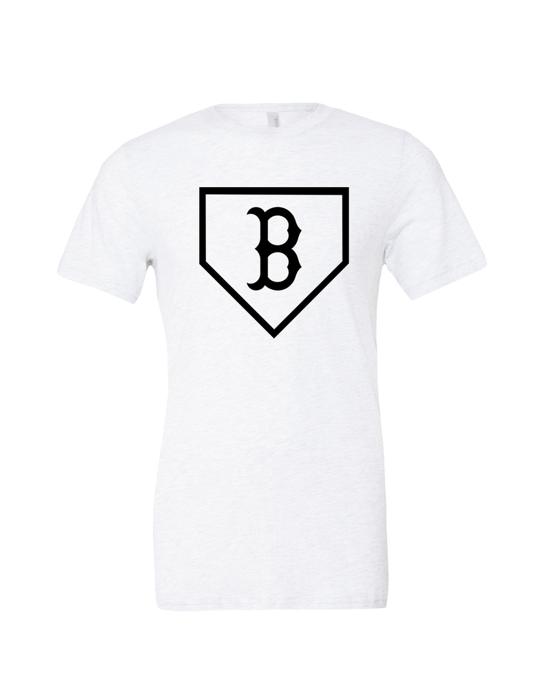 Burnsville HS Baseball Plate Logo - Mens Tri Blend Shirt