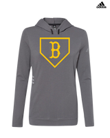 Burnsville HS Baseball Plate Logo - Adidas Women's Lightweight Hooded Sweatshirt