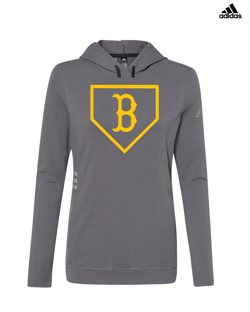 Burnsville HS Baseball Plate Logo - Adidas Women's Lightweight Hooded Sweatshirt