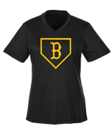 Burnsville HS Baseball Plate Logo - Womens Performance Shirt