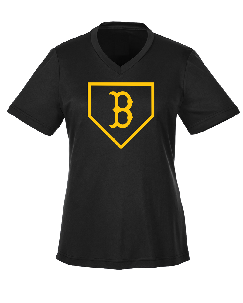 Burnsville HS Baseball Plate Logo - Womens Performance Shirt