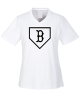 Burnsville HS Baseball Plate Logo - Womens Performance Shirt