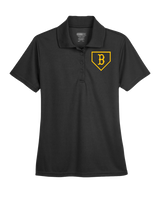 Burnsville HS Baseball Plate Logo - Womens Polo