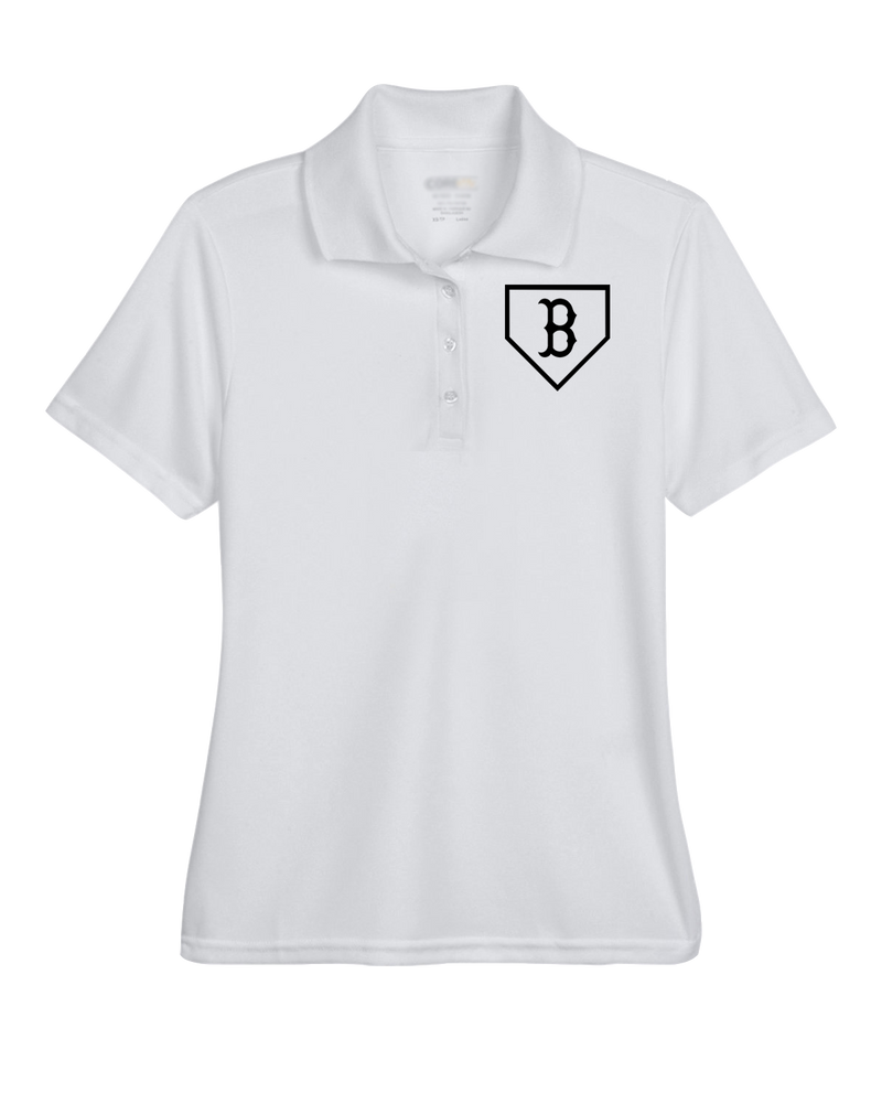 Burnsville HS Baseball Plate Logo - Womens Polo