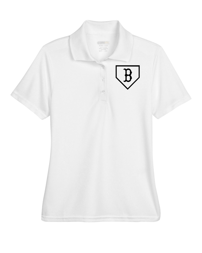 Burnsville HS Baseball Plate Logo - Womens Polo