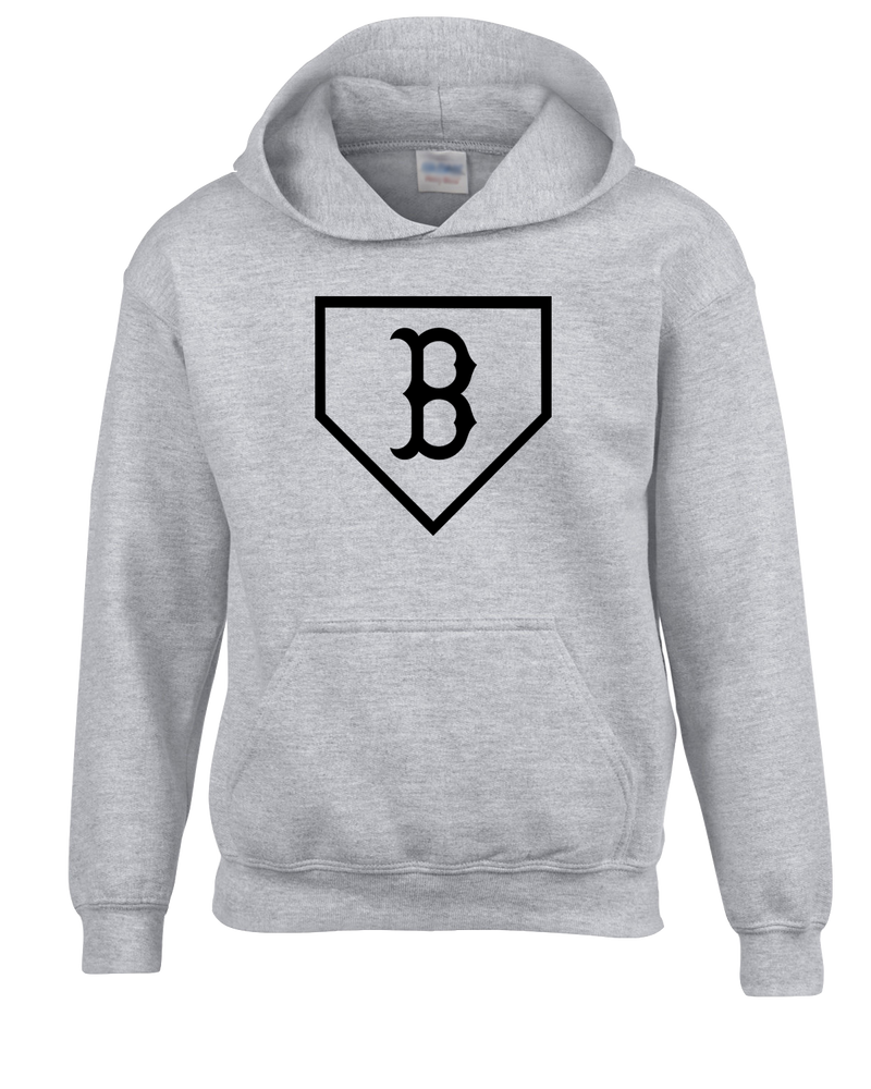 Burnsville HS Baseball Plate Logo - Youth Hoodie