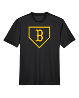 Burnsville HS Baseball Plate Logo - Youth Performance T-Shirt