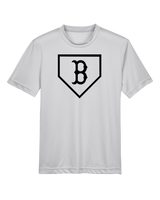 Burnsville HS Baseball Plate Logo - Youth Performance T-Shirt