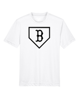 Burnsville HS Baseball Plate Logo - Youth Performance T-Shirt