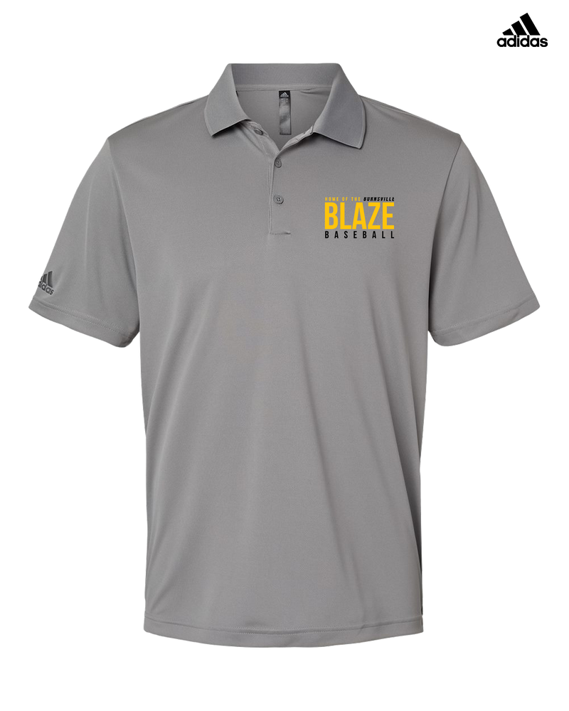 Burnsville HS Baseball Screen - Adidas Men's Performance Polo