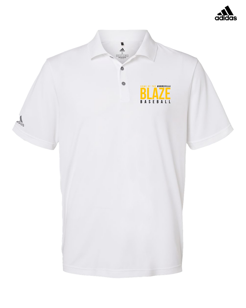 Burnsville HS Baseball Screen - Adidas Men's Performance Polo