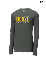 Burnsville HS Baseball Screen - Nike Dri-Fit Poly Long Sleeve