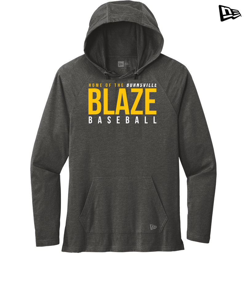 Burnsville HS Baseball Screen - New Era Tri Blend Hoodie