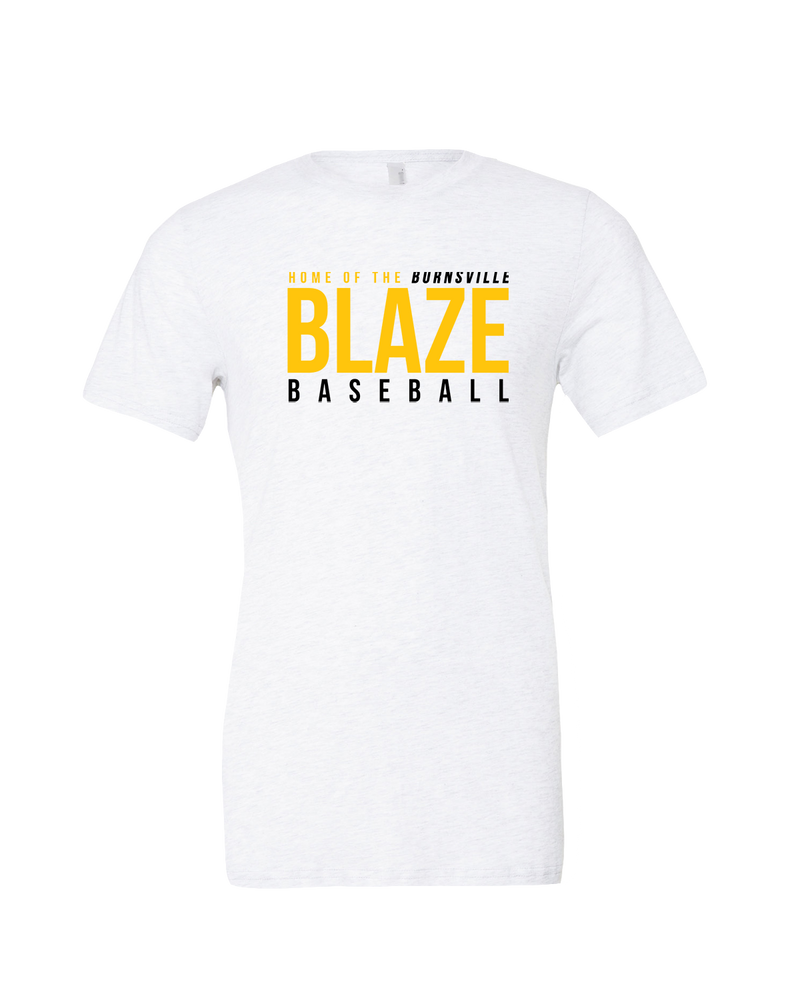 Burnsville HS Baseball Screen - Mens Tri Blend Shirt