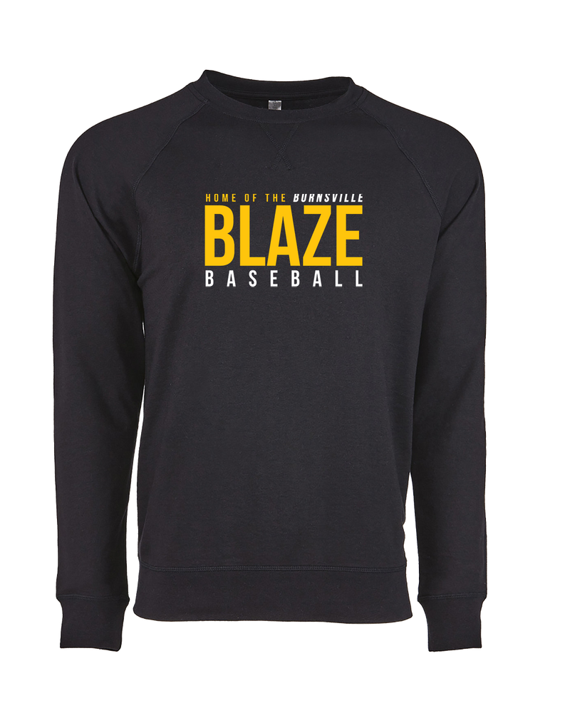 Burnsville HS Baseball Screen - Crewneck Sweatshirt