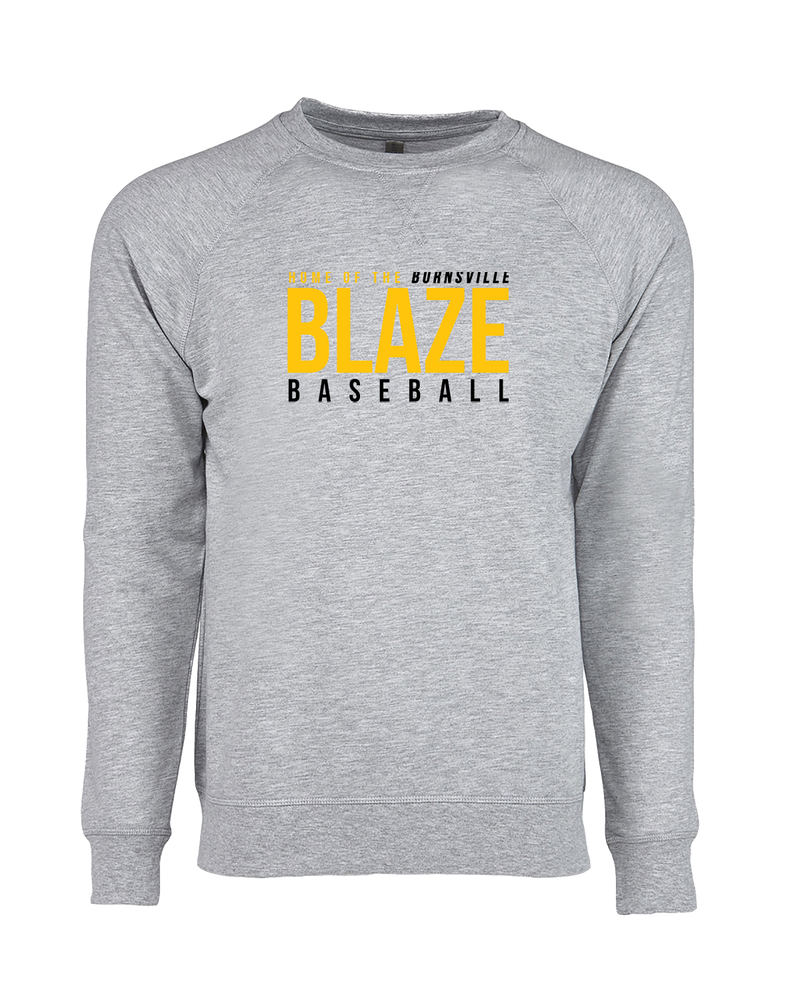 Burnsville HS Baseball Screen - Crewneck Sweatshirt