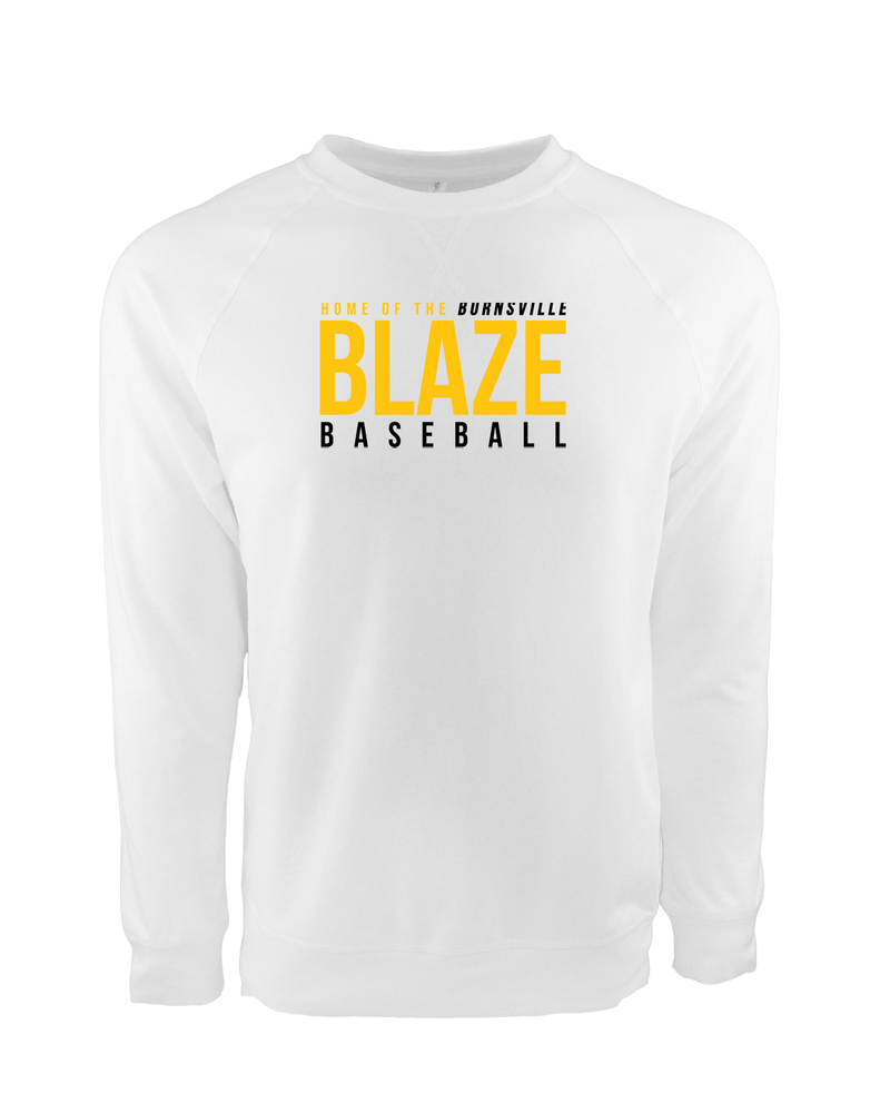 Burnsville HS Baseball Screen - Crewneck Sweatshirt