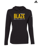 Burnsville HS Baseball Screen - Adidas Women's Lightweight Hooded Sweatshirt