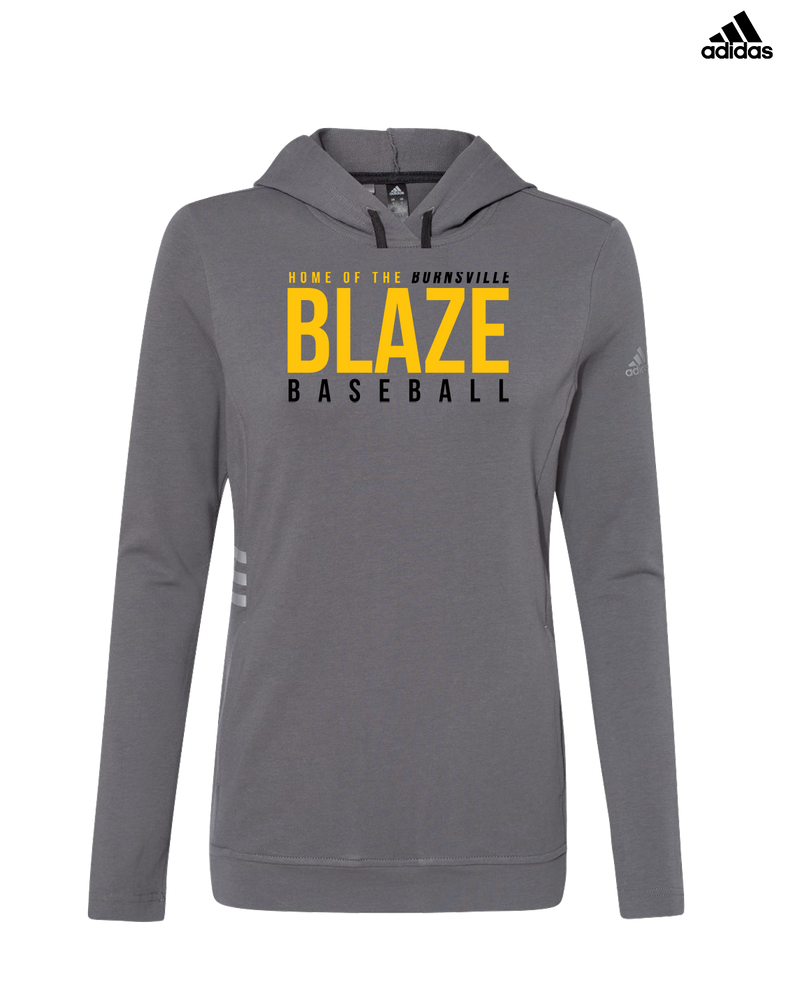 Burnsville HS Baseball Screen - Adidas Women's Lightweight Hooded Sweatshirt