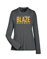 Burnsville HS Baseball Screen - Womens Performance Long Sleeve