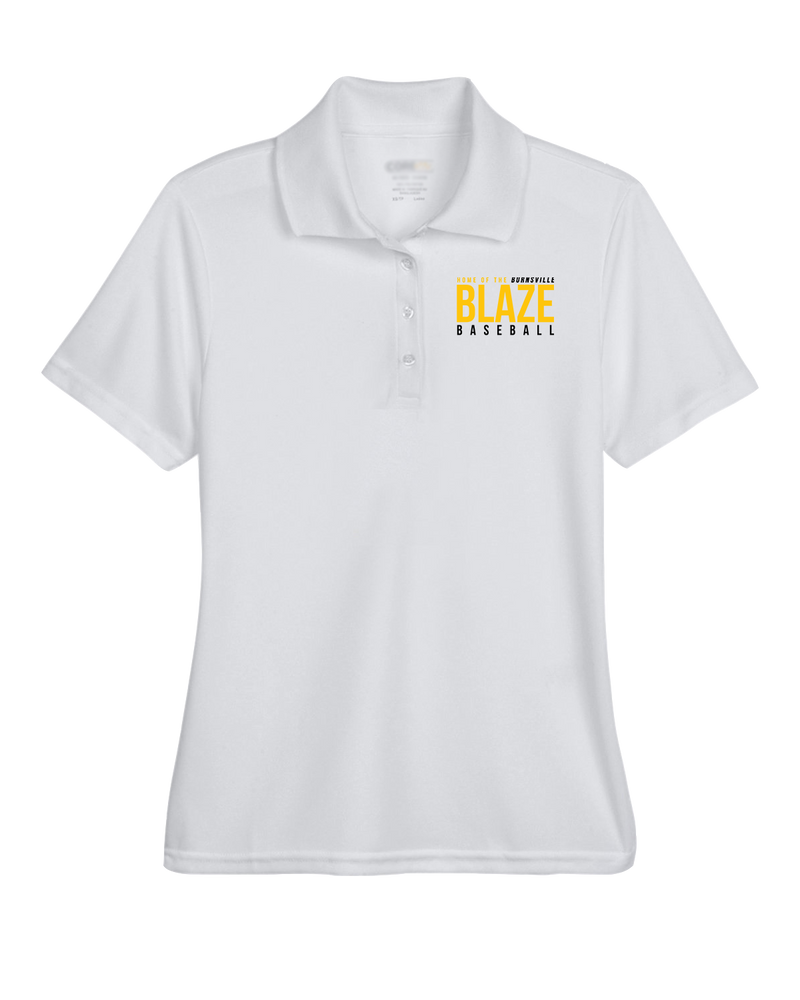 Burnsville HS Baseball Screen - Womens Polo