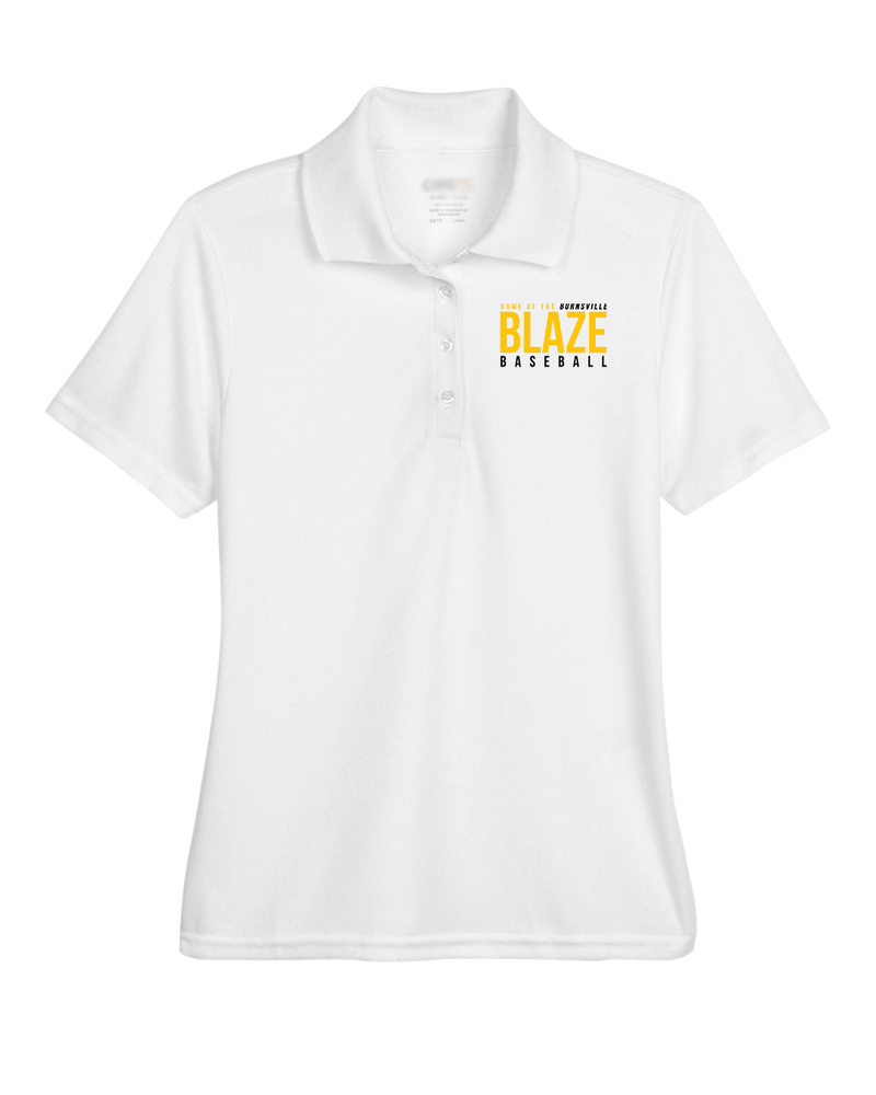 Burnsville HS Baseball Screen - Womens Polo