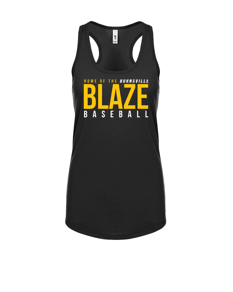 Burnsville HS Baseball Screen - Womens Tank Top