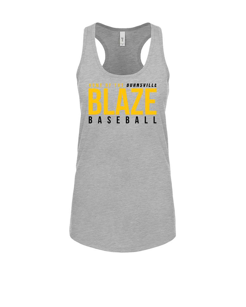 Burnsville HS Baseball Screen - Womens Tank Top