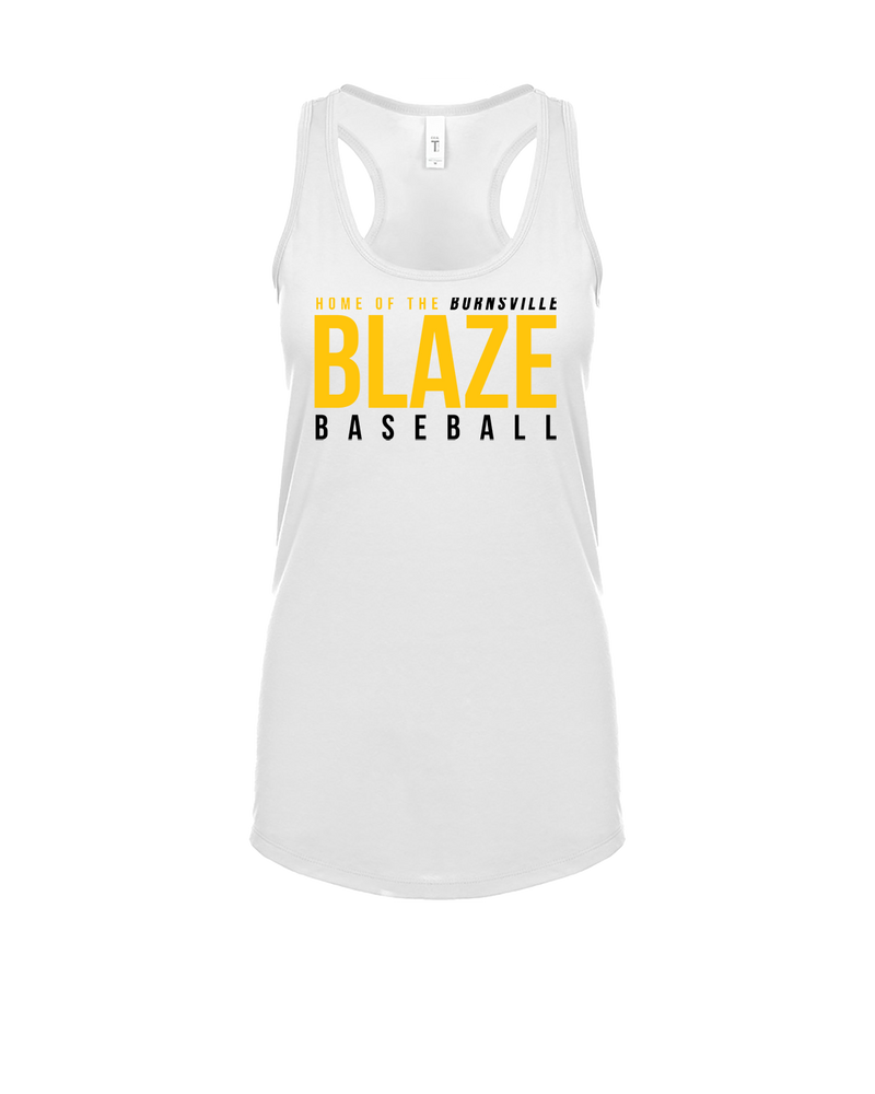 Burnsville HS Baseball Screen - Womens Tank Top