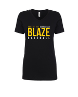 Burnsville HS Baseball Screen - Womens V-Neck