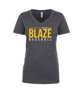 Burnsville HS Baseball Screen - Womens V-Neck