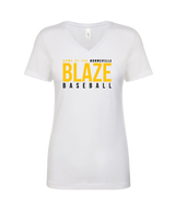 Burnsville HS Baseball Screen - Womens V-Neck