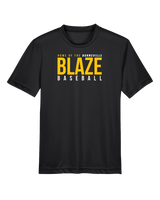 Burnsville HS Baseball Screen - Youth Performance T-Shirt