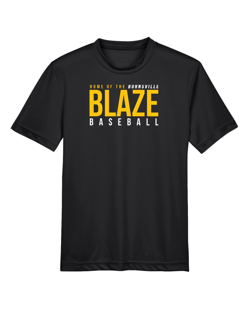 Burnsville HS Baseball Screen - Youth Performance T-Shirt