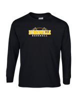 Burnsville HS Baseball Twill - Mens Basic Cotton Long Sleeve