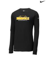 Burnsville HS Baseball Twill - Nike Dri-Fit Poly Long Sleeve