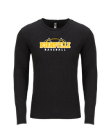 Burnsville HS Baseball Twill - Tri Blend Long Sleeve