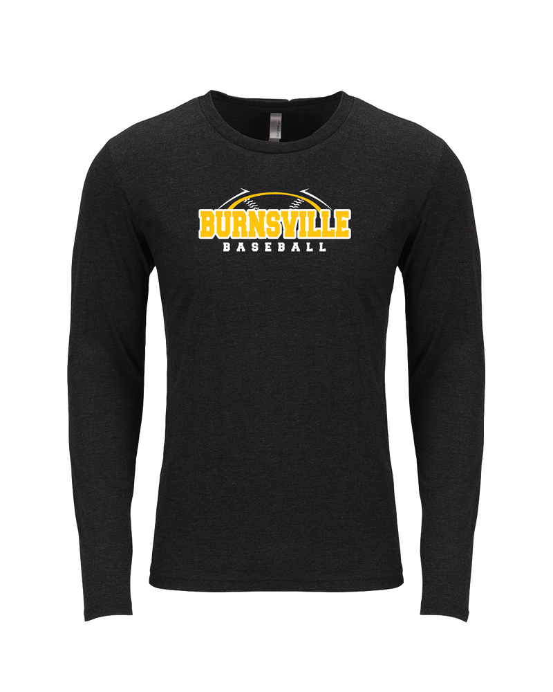 Burnsville HS Baseball Twill - Tri Blend Long Sleeve