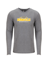 Burnsville HS Baseball Twill - Tri Blend Long Sleeve